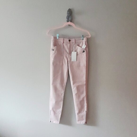NWT Joie light pink slim fit crop leg skinny jeans, 27 - Picture 14 of 15